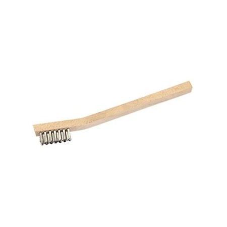 THE BRUSH MAN Bent Wood Handle Scratch Brush, Stainless Steel Fill, 36PK 8138SS